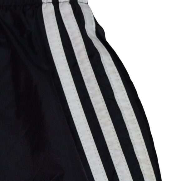 Adidas Vintage 90's Trefoil Nylon Track Pants M 100% Nylon Black White Stripes - Picture 8 of 9